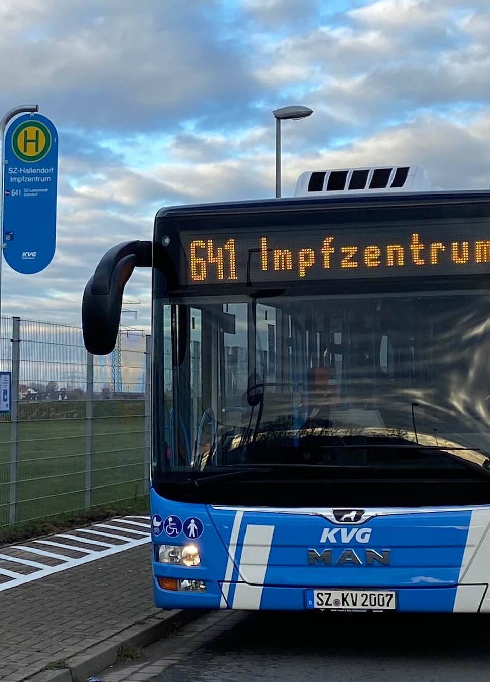 Impfbus der KVG in Braunschweig