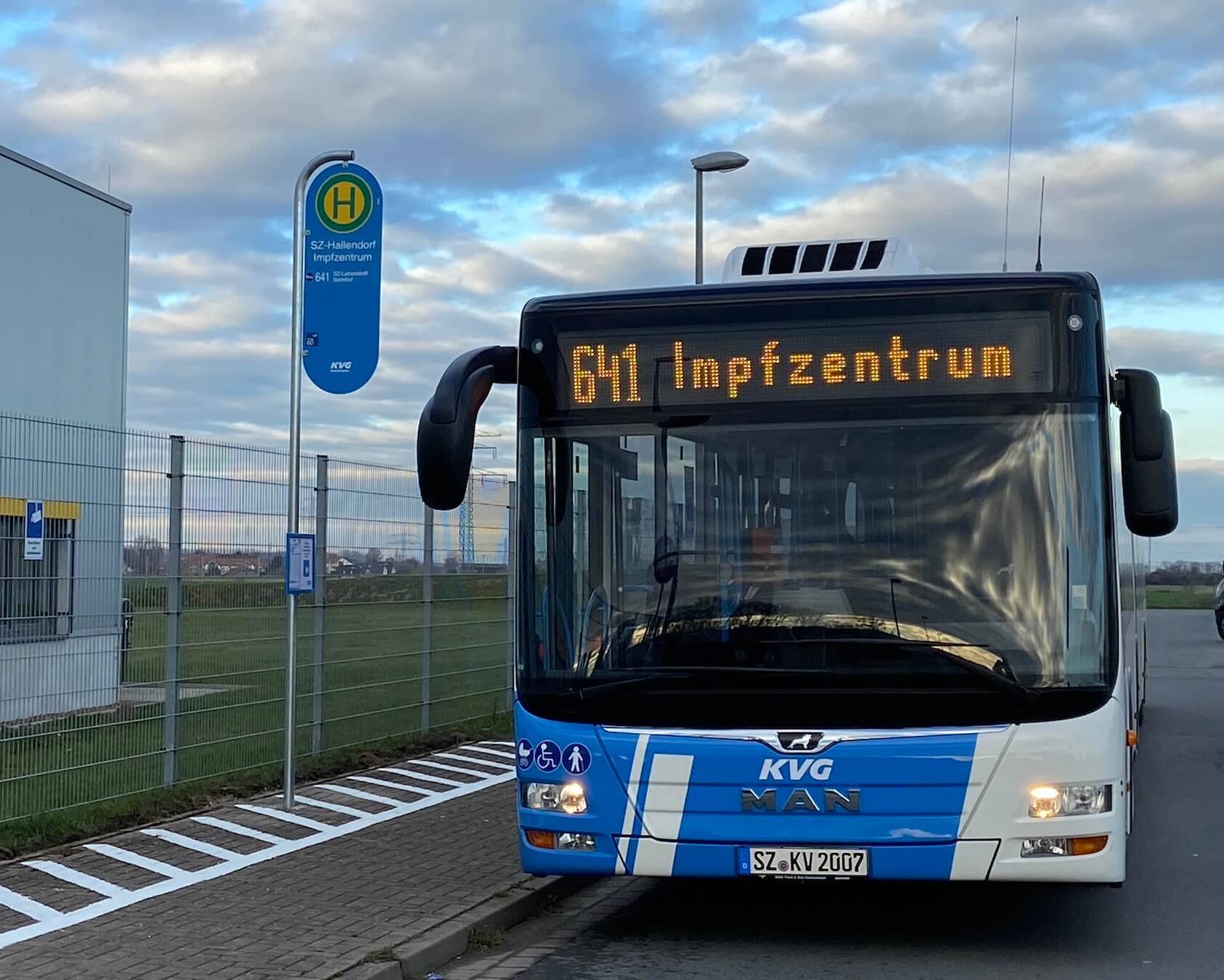 Impfbus der KVG in Braunschweig