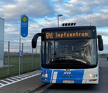 Impfbus der KVG in Braunschweig