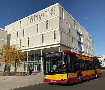 Bus der HSB mit UV-C-Luftreinigungssystem